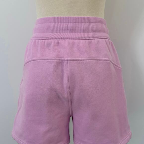 Lululemon Scuba High-Rise Short 5" Cotton Terry in Vitapink Pink 6 Women's - Picture 6 of 9